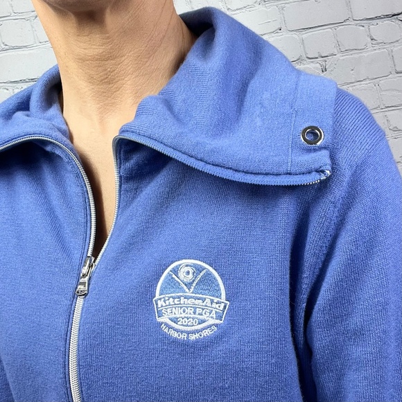 |•POLO GOLF RALPH LAUREN•| Cashmere Coolmax® PGA Full Zip Sweater Kitchen Aid - Picture 4 of 14